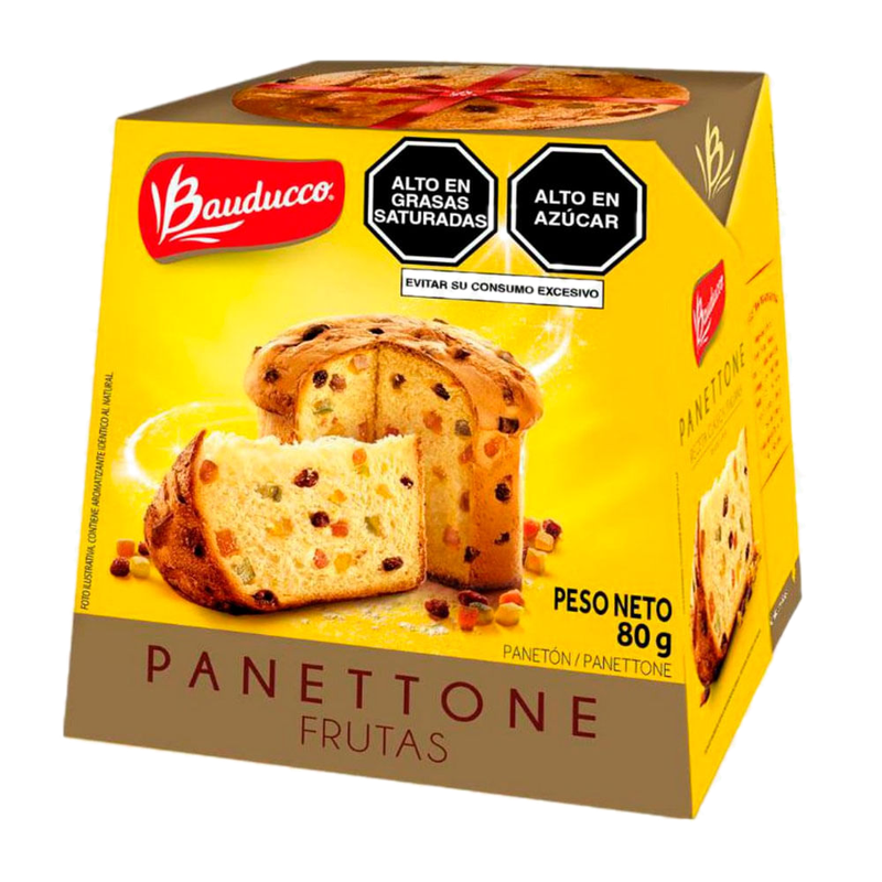 Mini Panettone Bauducco Con Frutas 80 G