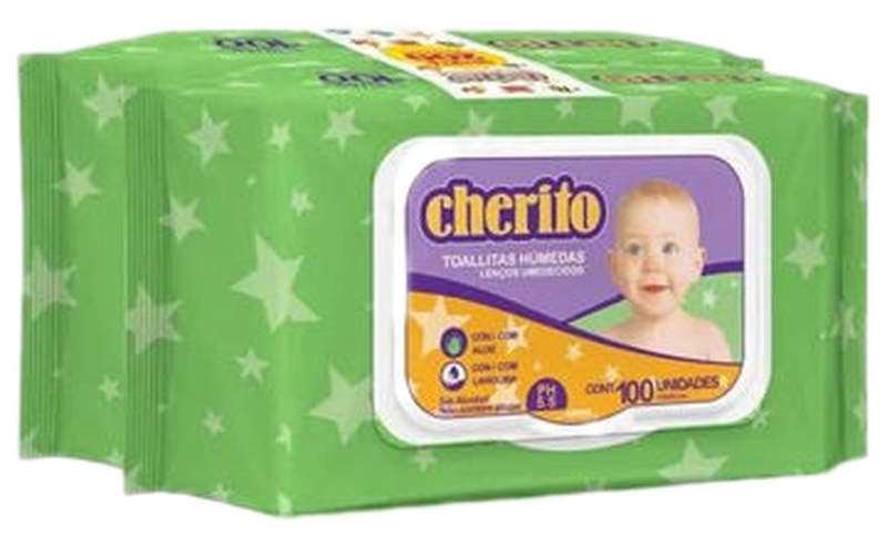 Cherito Toallas X 100 Pack 2 Unidades Unidades