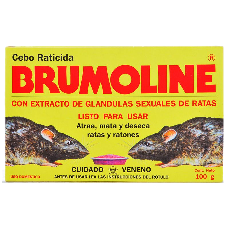 Raticida Cebo Brumoline 100 G