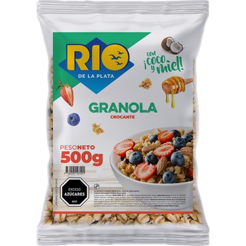 Granola Rio De La Plata Crocante Con Coco Y Miel 500 G