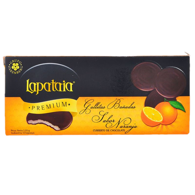 Galletitas Lapataia Naranja Bañadas Chocolate 120 G