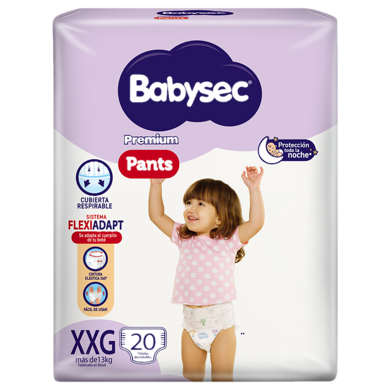 Pants Babysec Premium Xxg 20 Unidades