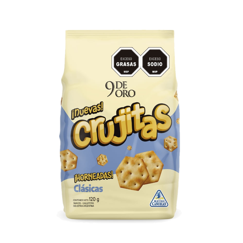 Galletitas 9 De Oro Crujitas Clásicas 120 G