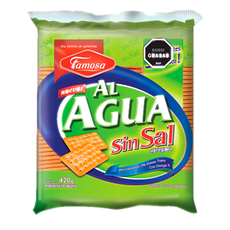 Galleta Al Agua Sin Sal Famosa 420 G