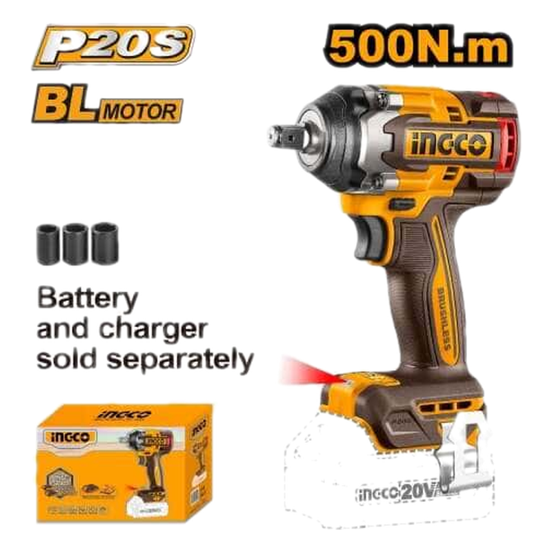 Llave De Impacto Ingco 20v S/bat S/cargador Ciwli20501