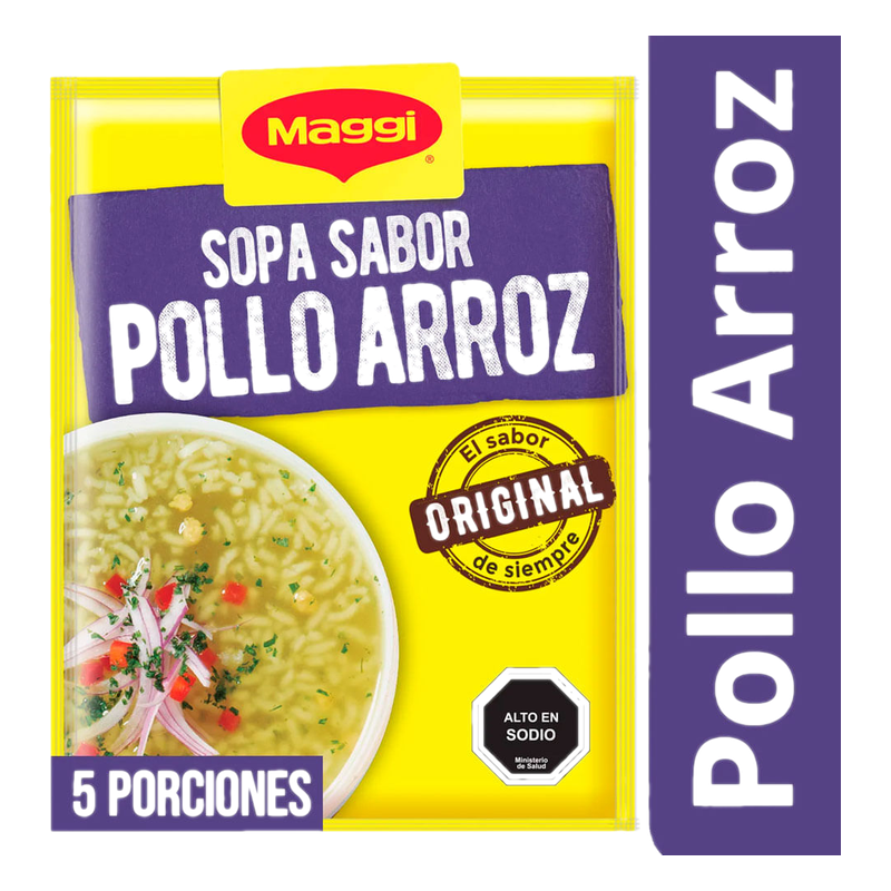 Sopa Maggi De Pollo Con Arroz 60 G