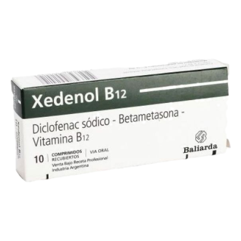 Xedenol B12 X 10 Comprimidos