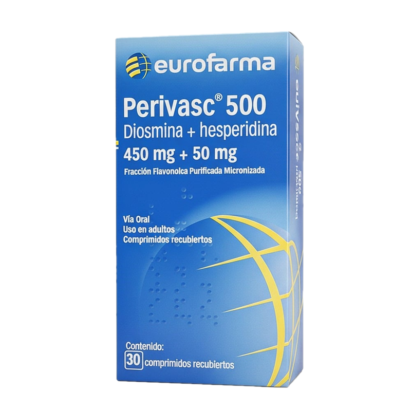 Perivasc 500 450 Mg/50 Mg 30 Comprimidos Recubiertos