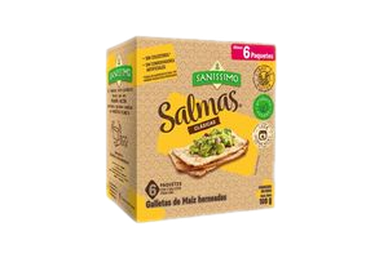 Tostadita Salmas De Maíz Al Horno Sanissimo 6 Unidades