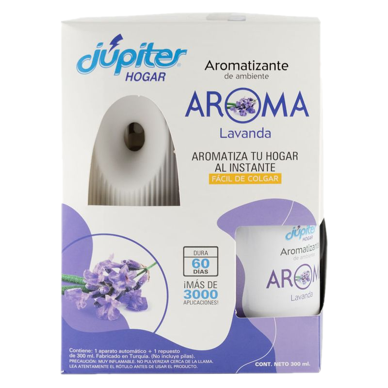 Aromatizante Jupiter Aparato + Repuesto Lavanda