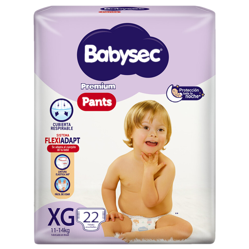 Pants Babysec Premium Xg 22 Unidades