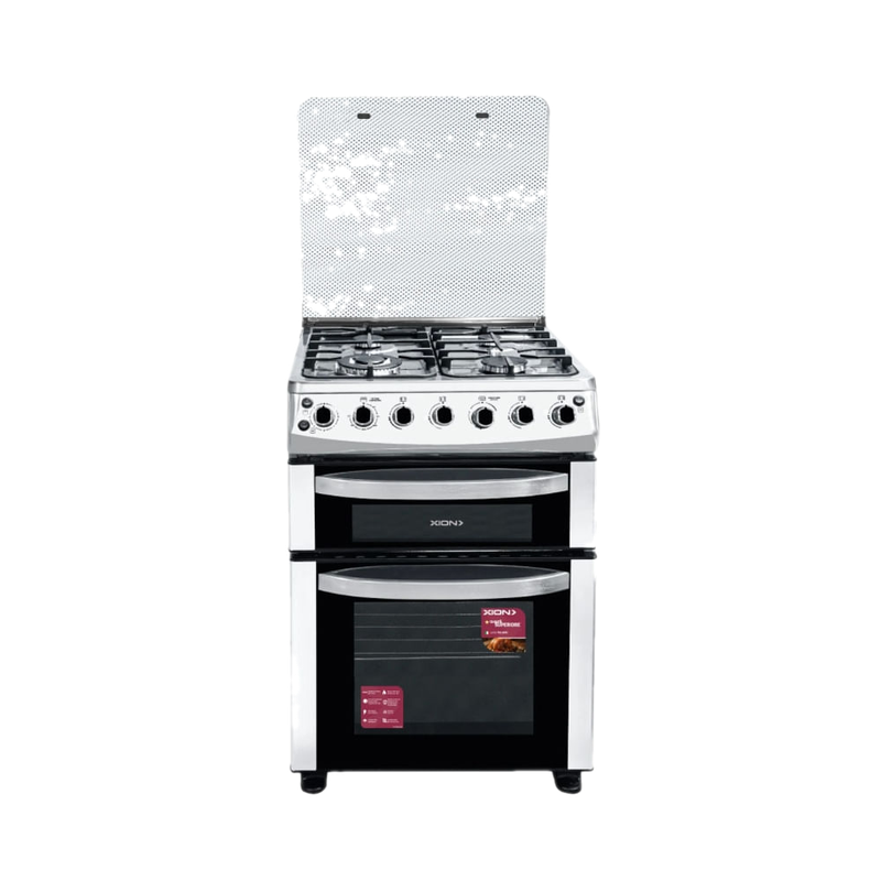 Cocina Combinada Xion Doble Horno 4 Hornallas Inox