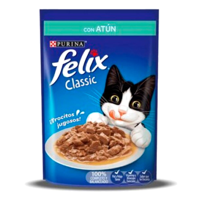 Alimento Cat Chow Felix Classic Con Atun 85 G