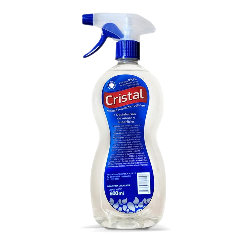 Alcohol Antiséptico Al 70% Con Gatillo 600 Ml
