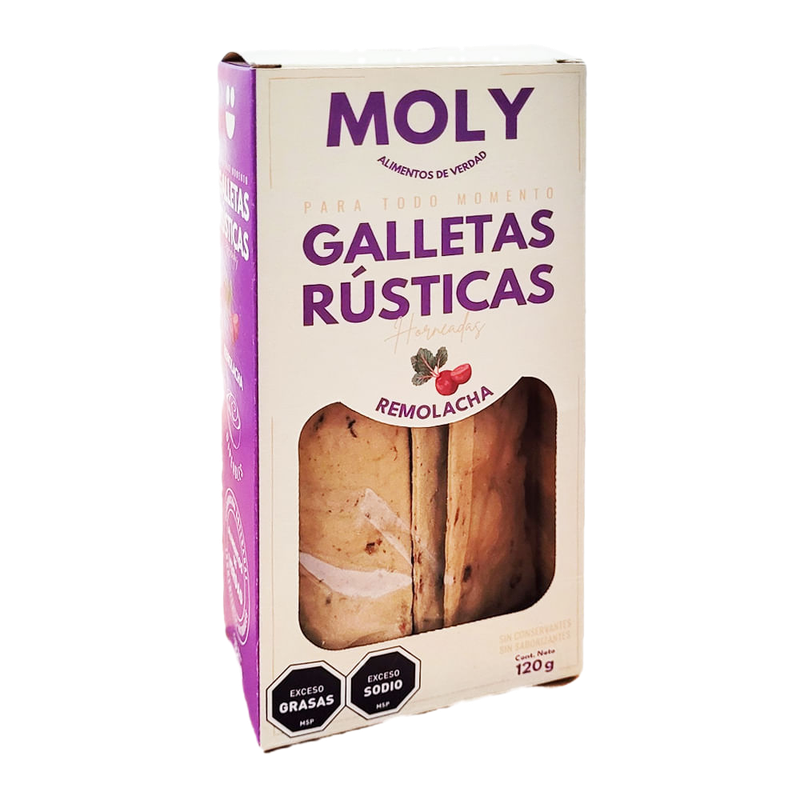 Galleta Rusticas Sabor Remolacha Moly 120 G