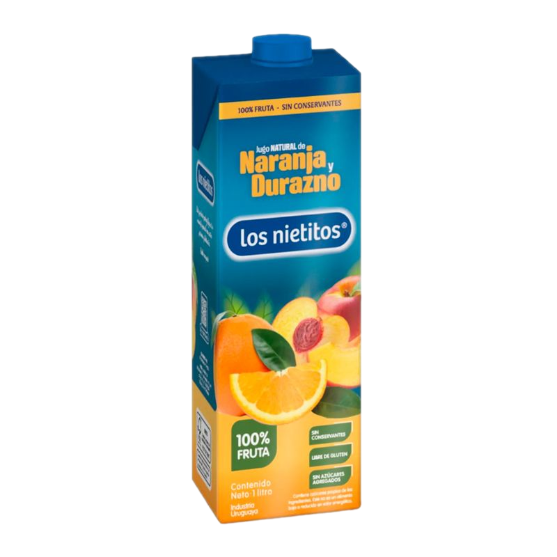 Jugo Naranja Durazno Los Nietitos 1 L