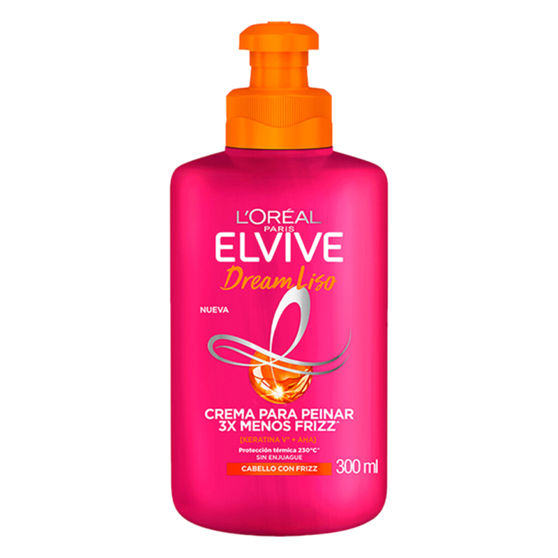 Crema Para Peinar L'oreal Paris Elvive Dream Liso 300 Ml.