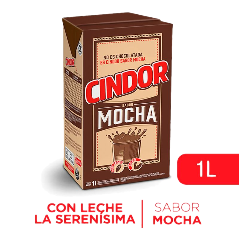 Leche Chocolatada Mocha Cindor 1 L