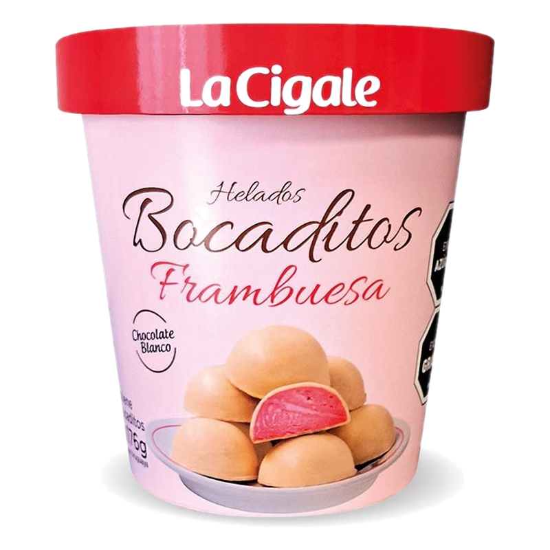 Bocadito La Cigale Frambuesa Bañado En Chocolate 8 Unidades