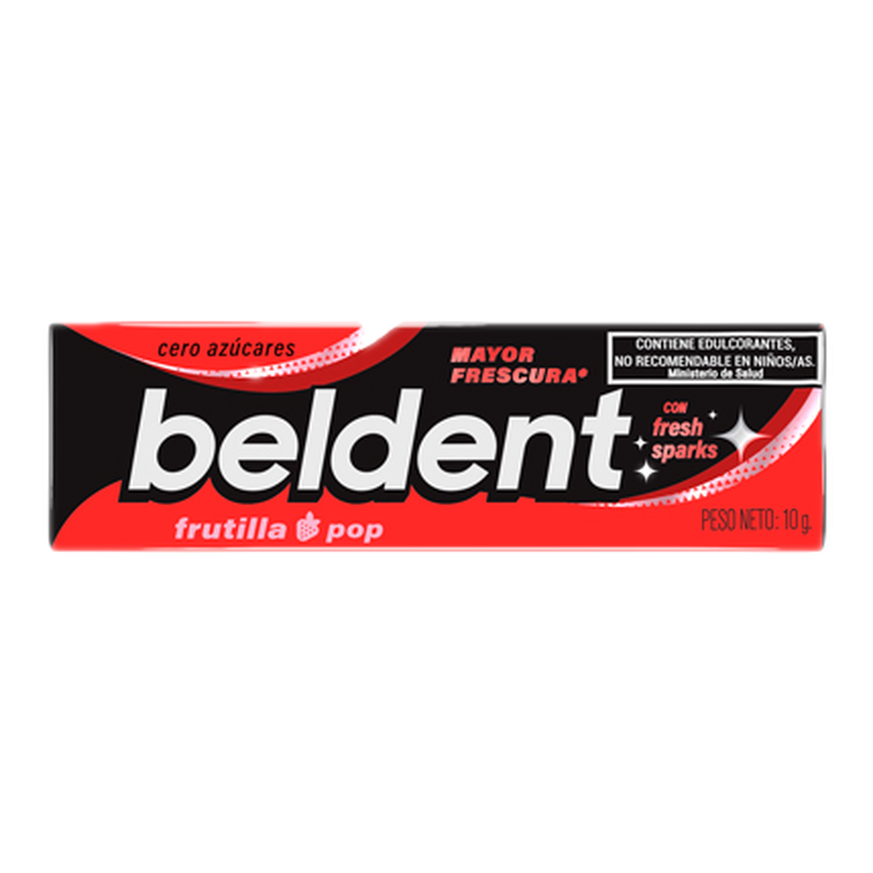 Chicle Frutilla Poseidon Cero Azúcares Beldent 10 G