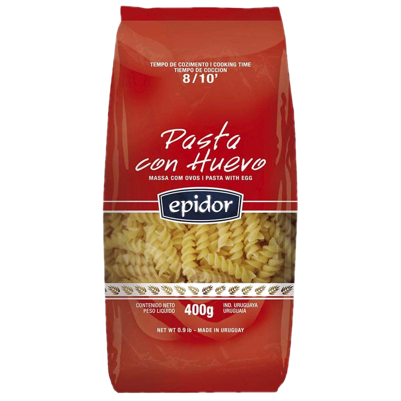 Fideos Al Huevo Epidor Tirabuzones 400 G