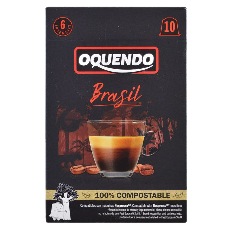 Café En Cápsulas Brasil Oquendo 10 Unidades