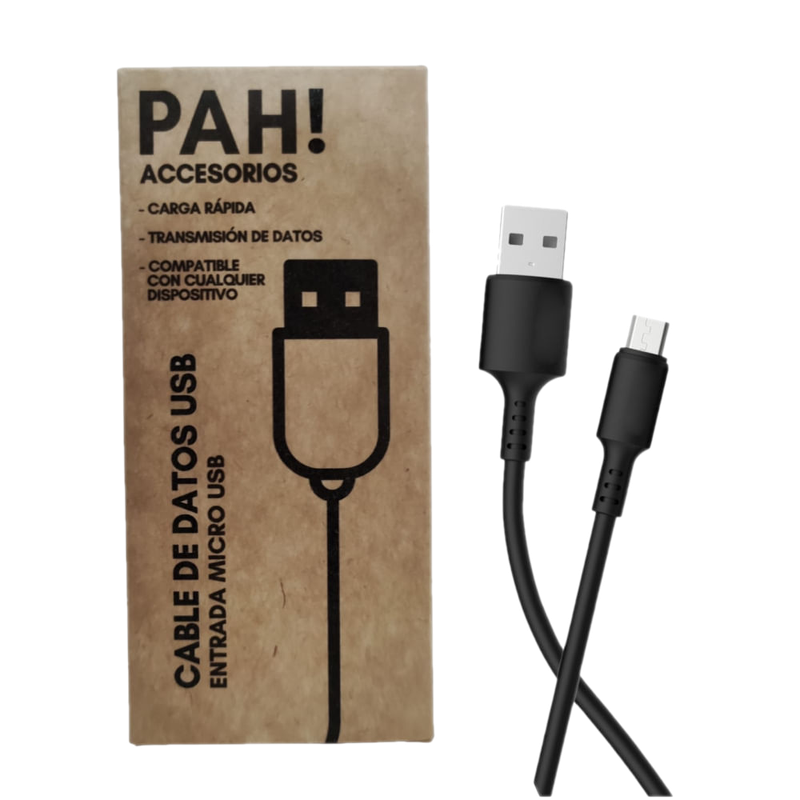 Cable Usb Pah! Tipo Micro - Negro
