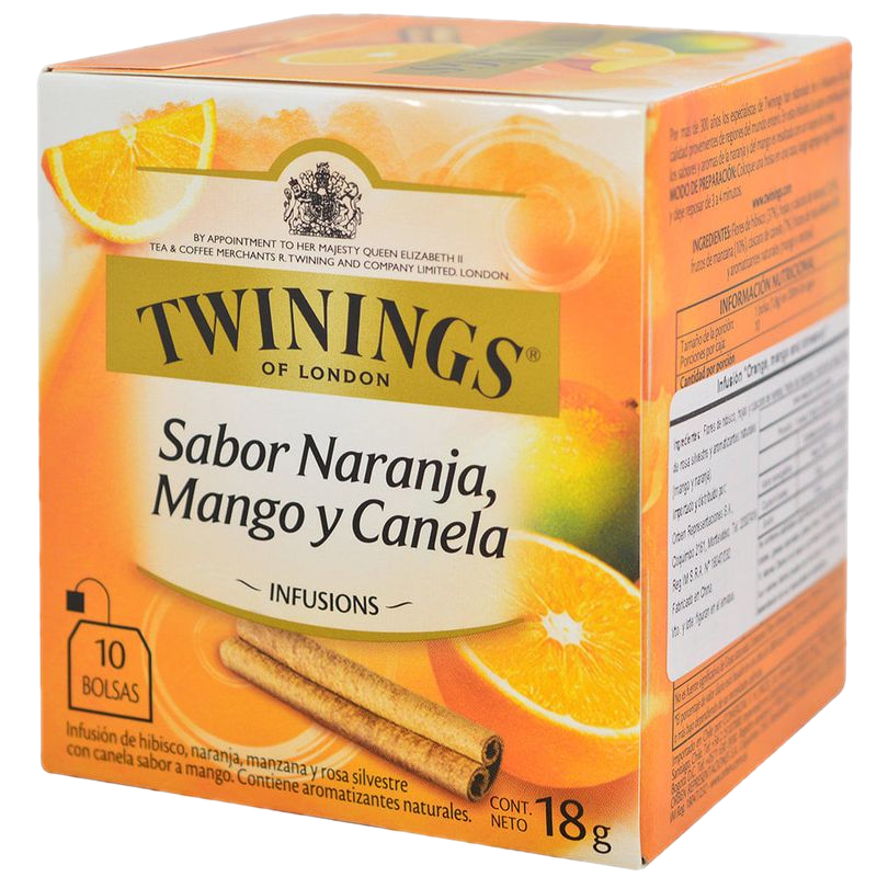 Té Twinings Naranja, Mango Y Canela 10 Sobres