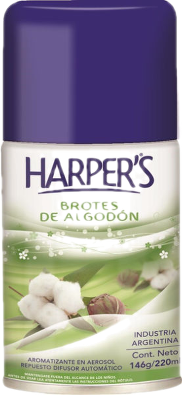 Harper Aromatizador Repuesto Brotes De Algodon 220 Ml