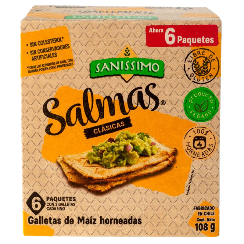 Tostaditas Sanissimo Salmas 6 Unidades 108 G