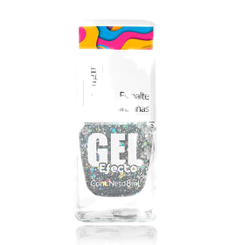 Youngirl Esmalte Gel Plata Gliter 26 [8 Ml]