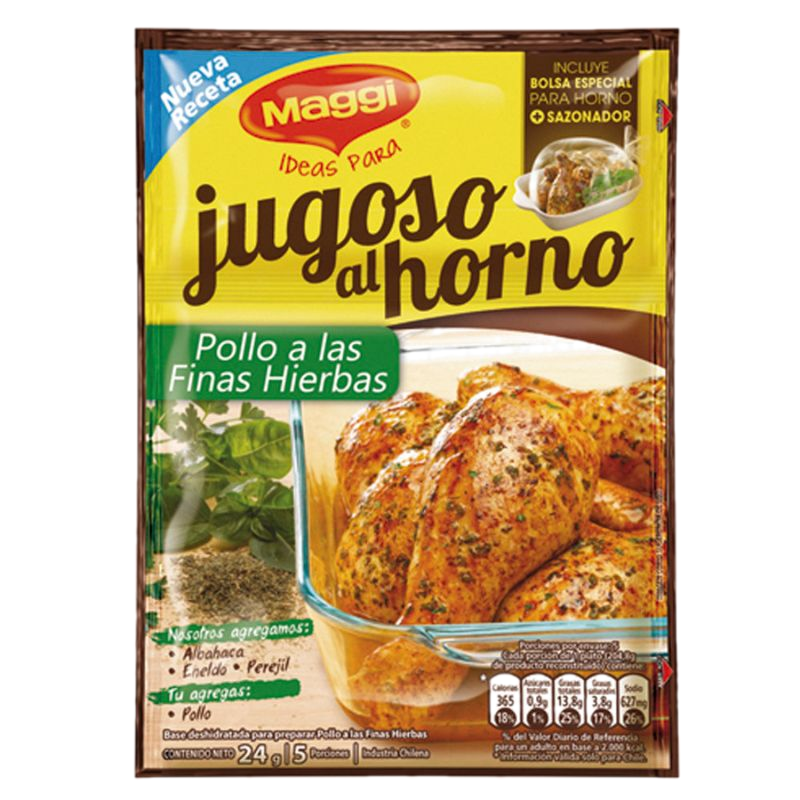 Base Jugoso Maggi Pollo Con Hierbas 24 G
