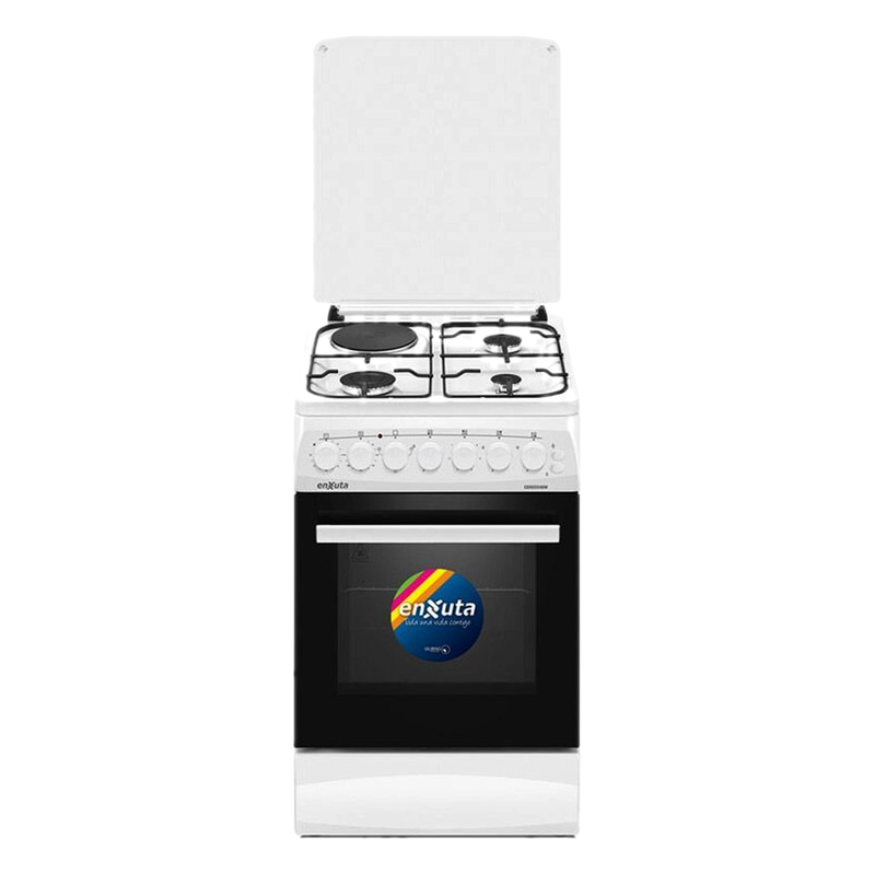 Cocina Combinada Enxuta 3 Hornallas Cenx5546w Blanca