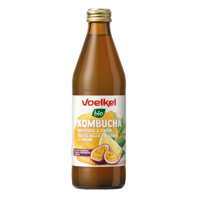 Té Kombucha Voelkel Maracuyá Y Limón 330 Ml