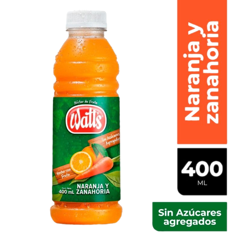 Jugo Watts Naranja Zanahoria 400 Ml