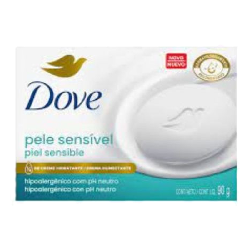 Pack 6 Unidades Jabón Dove Piel Sensible 90 G