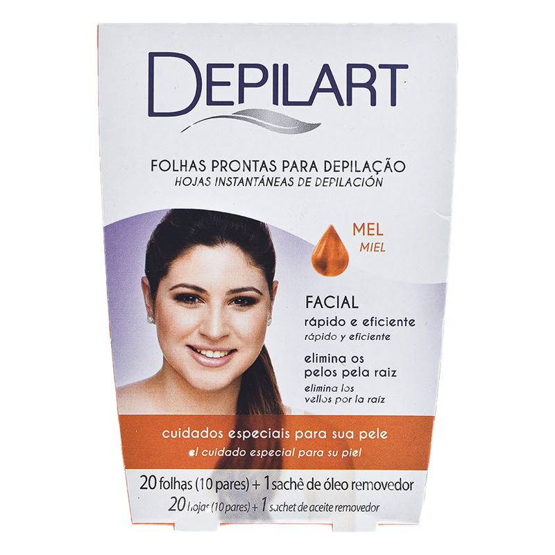 Bandas Depilatorias Depilart Para Rostro Miel