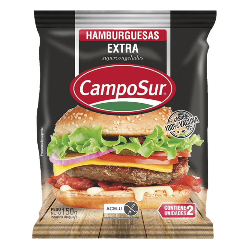 Hamburguesa Extra Camposur 2 Unidades