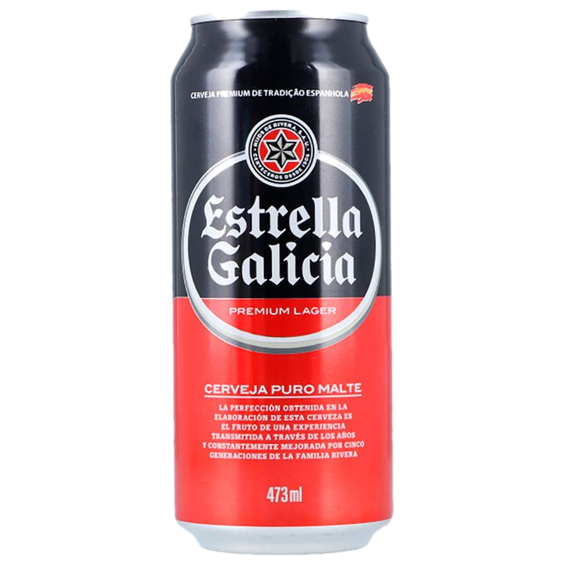Cerveza Estrella Galicia 473 Ml