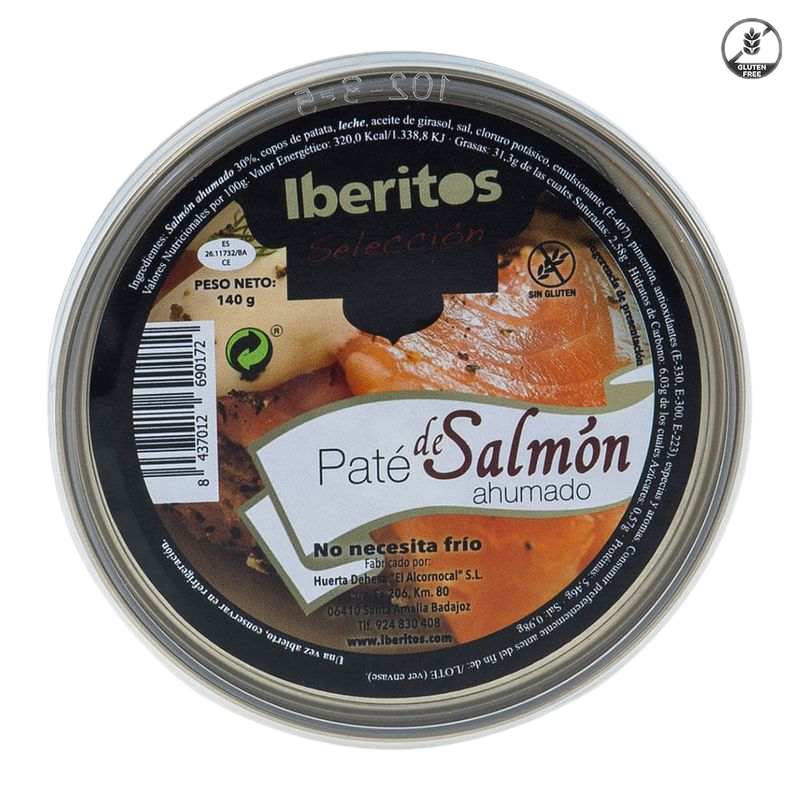 Paté De Salmón Ahumado Iberitos Sin Gluten 140 G