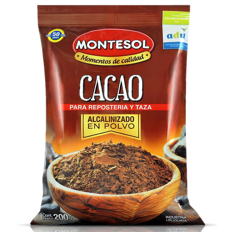 Cacao Puro Montesol Sin Azúcar 200 G