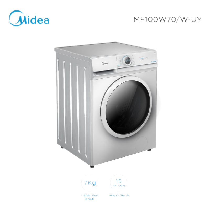Lavarropas Midea 7 Kg Carga Frontal Mf100w70/t-uy