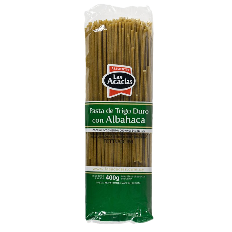 Fideo Fetuccini Albahaca Las Acacias 400 G