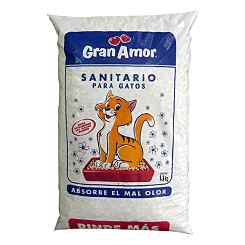 Piedras Sanitarias Gran Amor Para Gatos 1.3 Kg