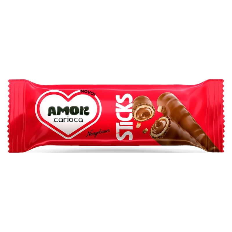 Barquillos Rellenos Bib´s Stick Amor Carioca 32 G