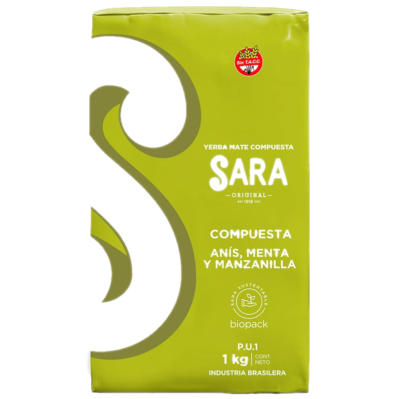 Yerba Sara Compuesta Anís Menta Y Manzanilla 1 Kg