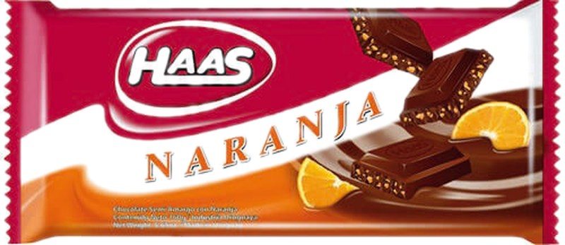 Chocolate Haas Con Naranja 160 G