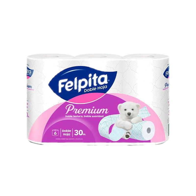 Felpita Papel Higienico 30 Mts X 6 Doble Hoja 4361