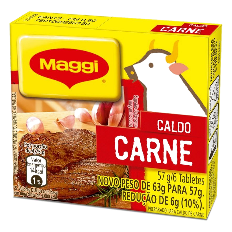 Caldo Maggi Carne 6 Cubos 95 G