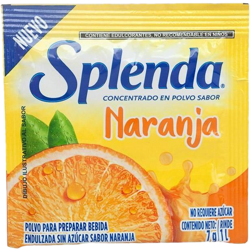 Jugo En Splenda Naranja Sin Azúcar 7 G